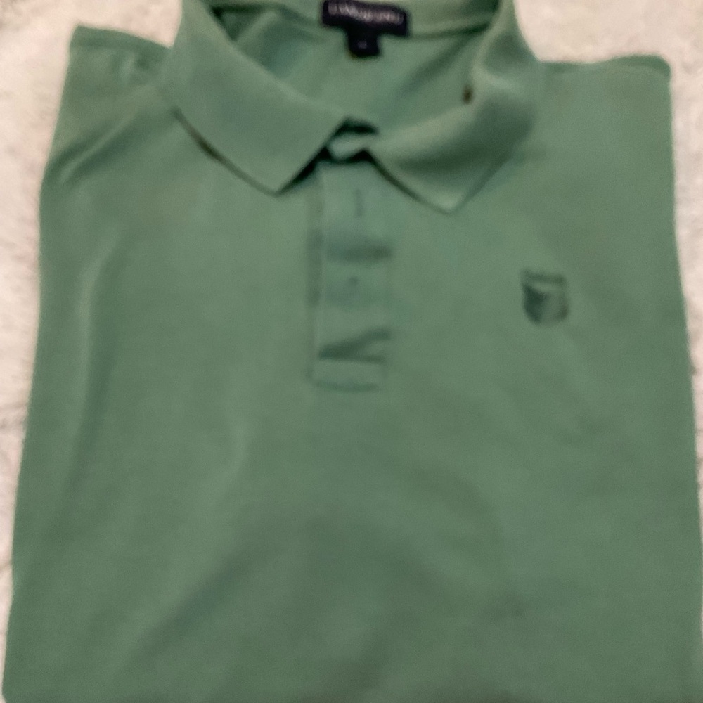 Lands' End Green Polo Shirt Classic Cotton Blend - Picture 1 of 5